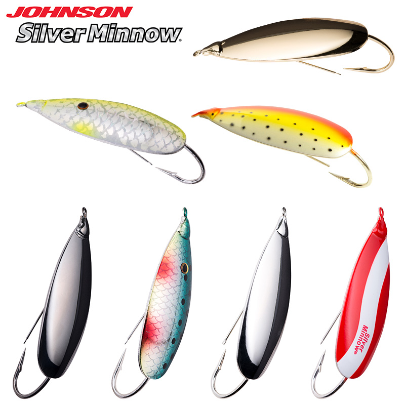 Johnson Silver Minnow Weedless Spoon Fishing Lure 2 3/4 In 3/4 oz Gold  SM3/4-GLD