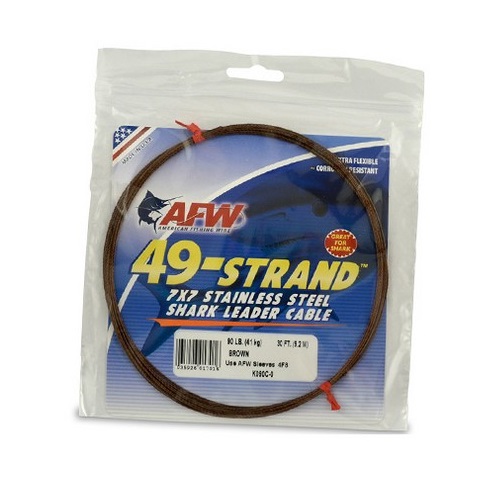 AFW 49-Strand Stainless Steel Shark Leader Wire