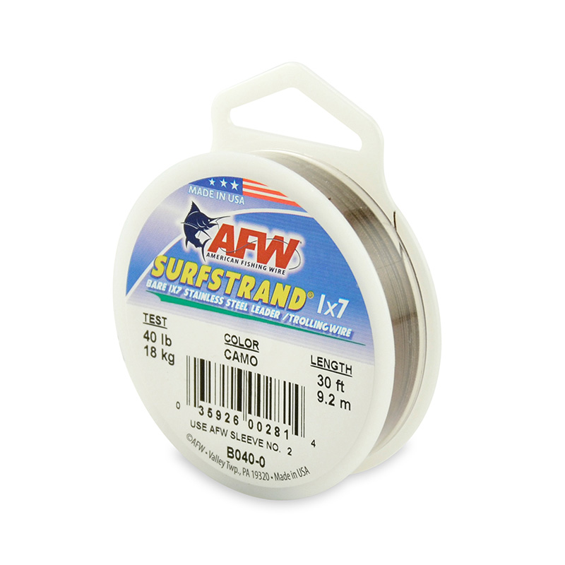 AFW Titanium Surfstrand Bare 1x7 Leader Wire - Southside Angling