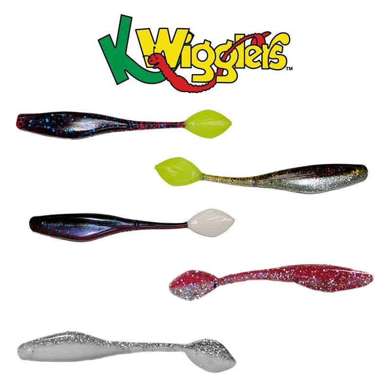 KWigglers Willow Tail Shad - Dirty Jalapeno