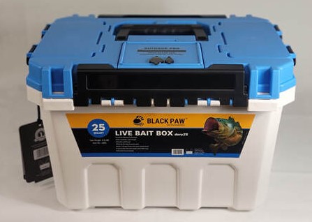Balsar Portable Fishing Live Bait Bucket Collapsible Black EVA